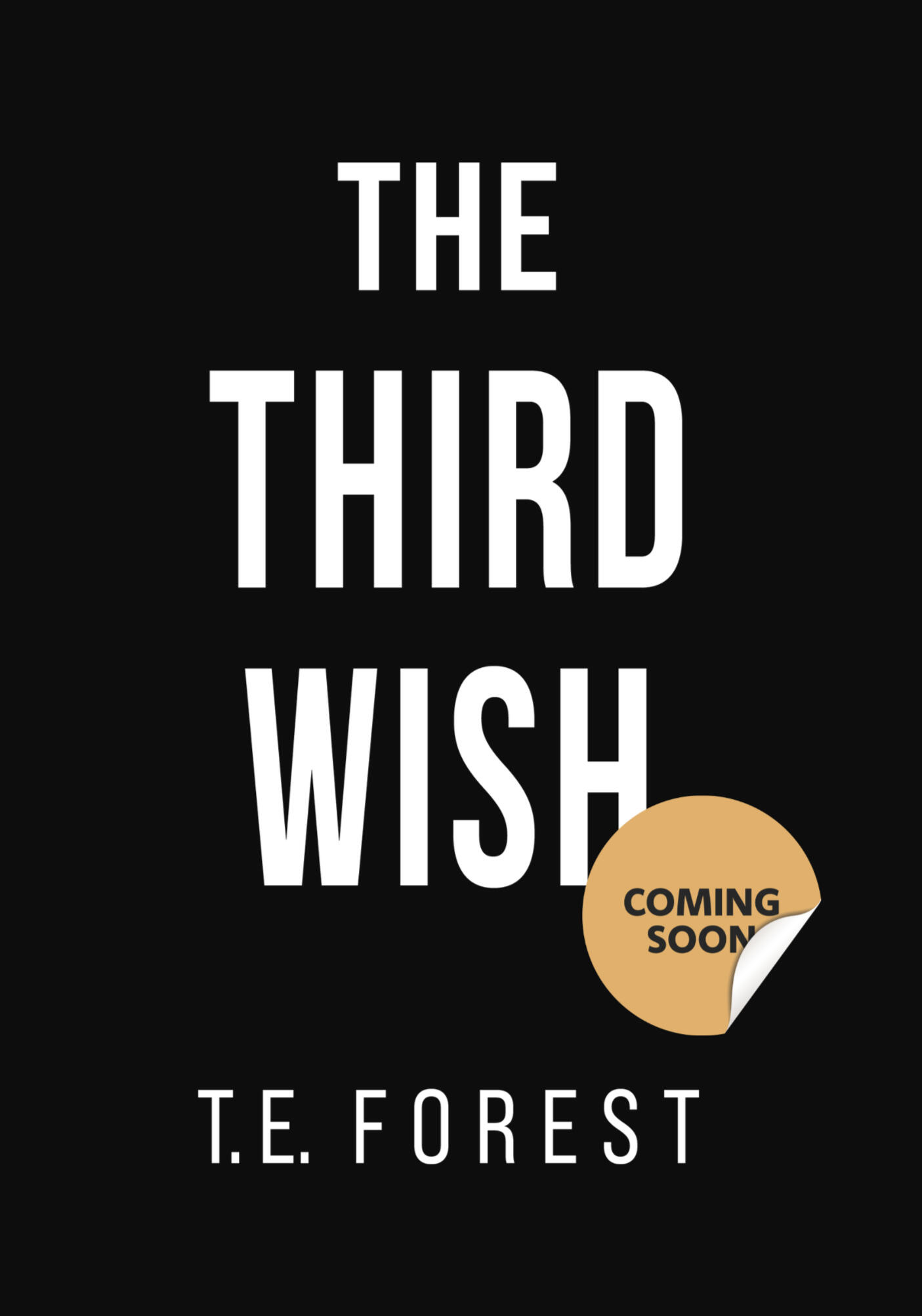 THE THIRD WISH COMING SOON The Third Wish, cover coming soon.